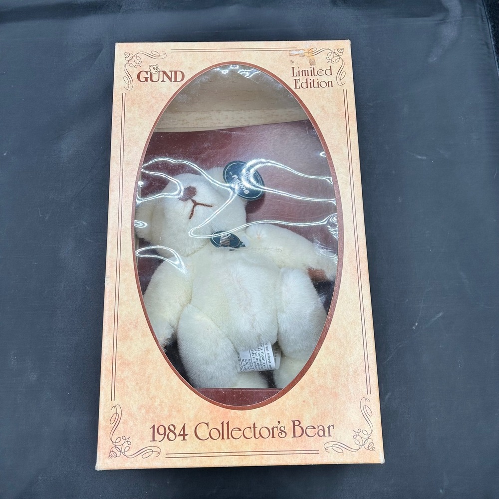 Gund 1984 Collector's Bear‎ Limited Edition Gotta Getta Gund Teddy Bear in Box